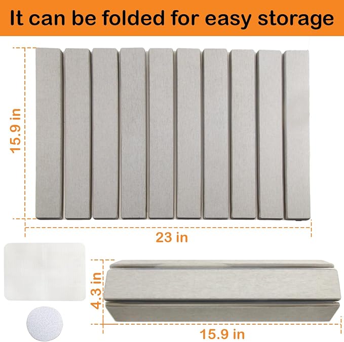 Foldable Stone Dish Drying Mat Fast Dry and Quickly Absorbed Collapsible Drying - Image 3