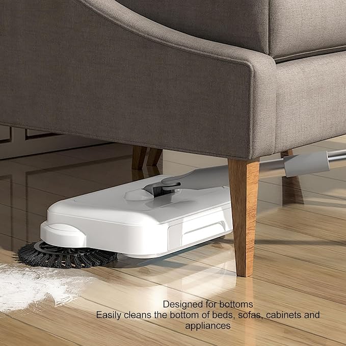 Zerodis Hand Push Sweeper, 2 in 1 Wet Dry Use 360 Degree Rotating Quiet Manual - Image 8