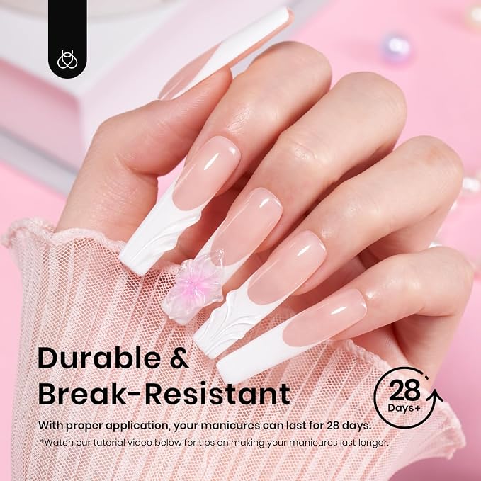 Beetles Gel Nail Tips Long Square 12 Sizes - Image 7