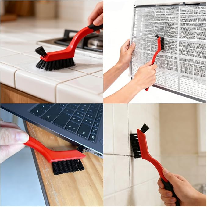6PCS Nylon Scrub Brush Set – Non-Scratch Cleaning Brushes - Image 3