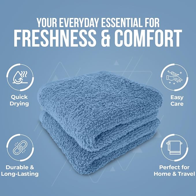 DAN RIVER 24 Pack Wash Cloths for Showering - Image 5