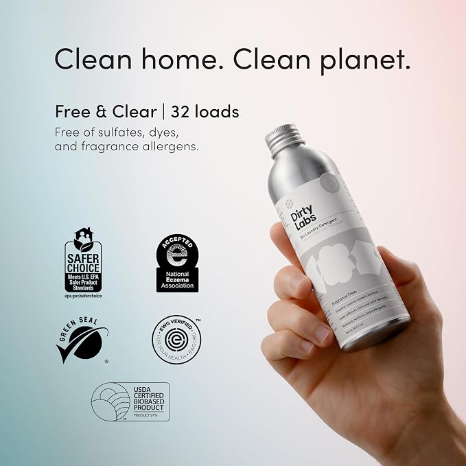 Dirty Labs | Scent Free | Bio-Liquid Laundry Detergent | 32 Loads | - Image 3
