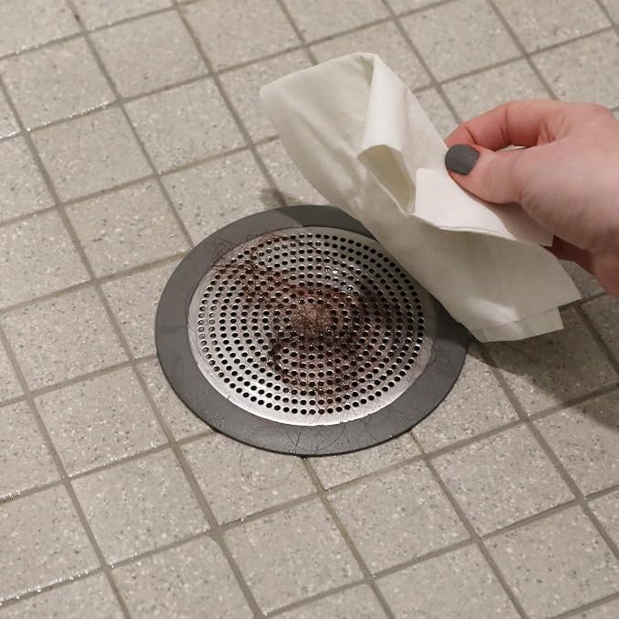 Round Shower Drain Cover Hair Catcher 5.5 inch, Hair Stopper - Image 8