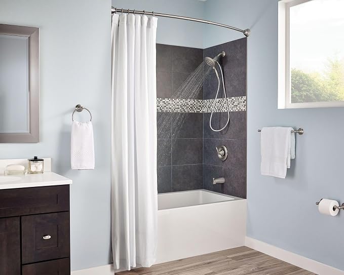Moen Brushed Nickel Shower Curtain Rings - Image 4