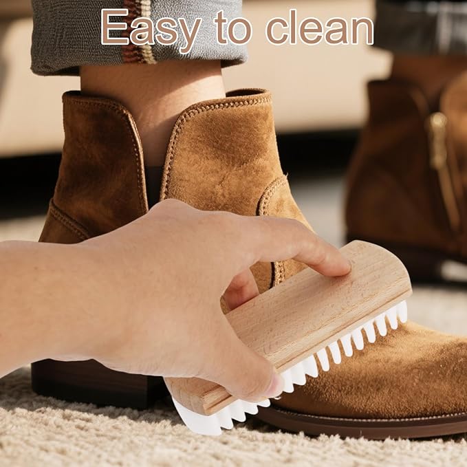 2pcs Suede Shoes Brush, Durable Suede Cleaning Cleaner Brush - Image 5