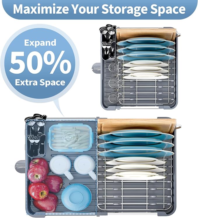 Dish Racks for Kitchen Counter, Dish Drying Rack - Image 3