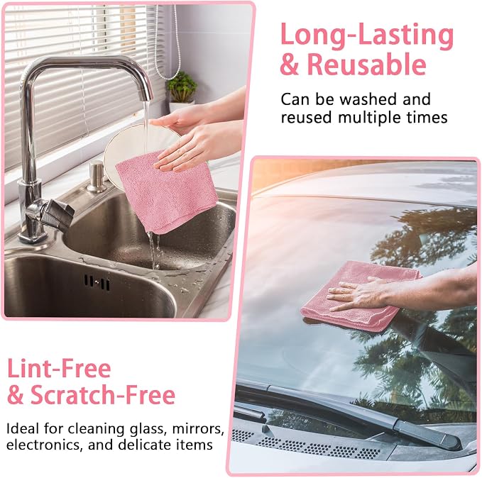 Microfiber Cleaning Cloth Roll, 75 Pack Reusable Tear Away Microfiber Towels - Image 5