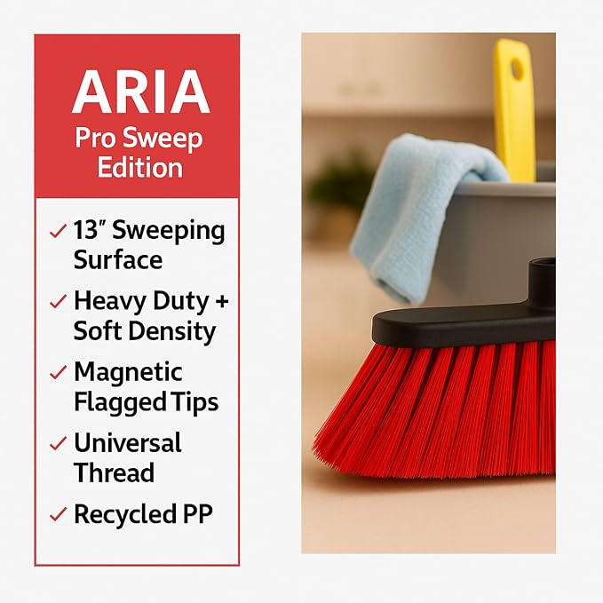 Aria Red Pro Sweep Edition – 13” Wide Sweeping Surface – Heavy-Duty Magnetic - Image 3