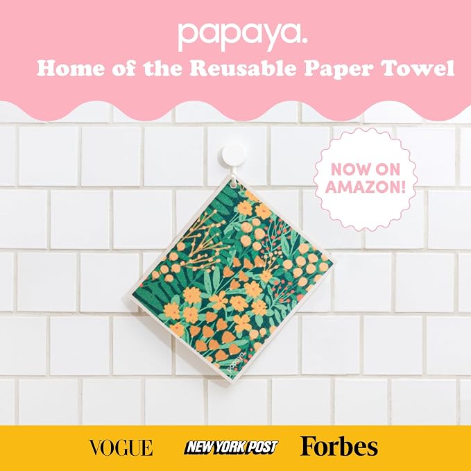 Papaya Reusable Paper Towels, Premium Swedish Dishcloths - Image 9