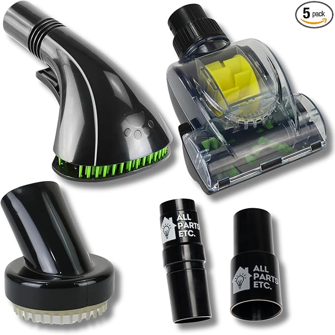 Vacuum Pet Brush Attachment Kit 5-Pack – Dog Grooming Tools by ALLPARTSETC