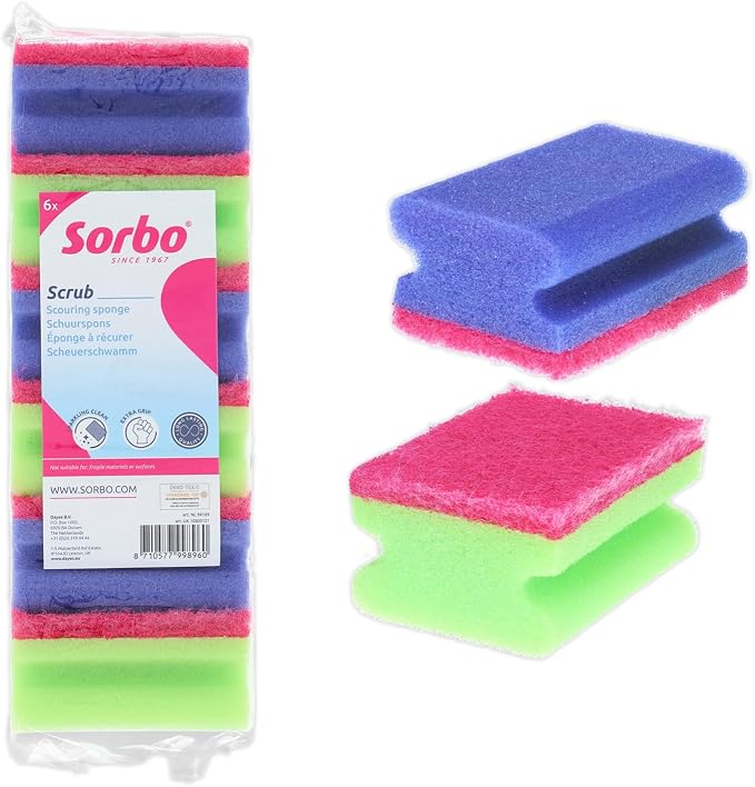 Sorbo Scouring Sponges, Non-Scratch Extra Grip and Super Absorbent Cleaning by Unknown