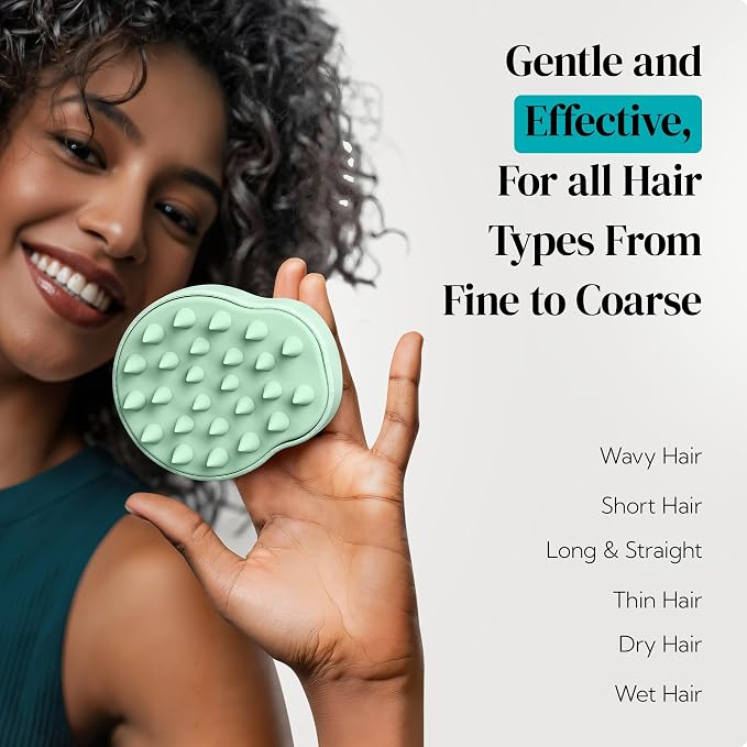 HEETA Scalp Massager 2 Pack for Hair Growth, Soft Silicone Bristles to Remove - Image 8
