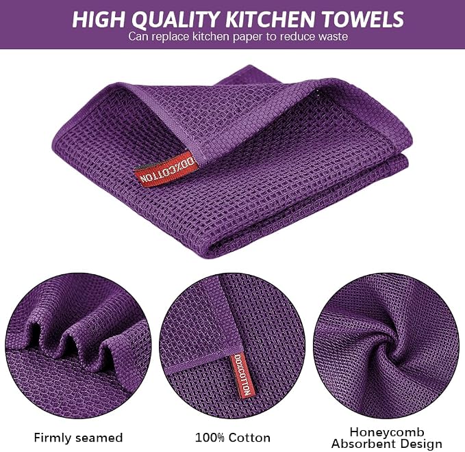 Nialnant 100% Cotton Dish Cloths - Image 3