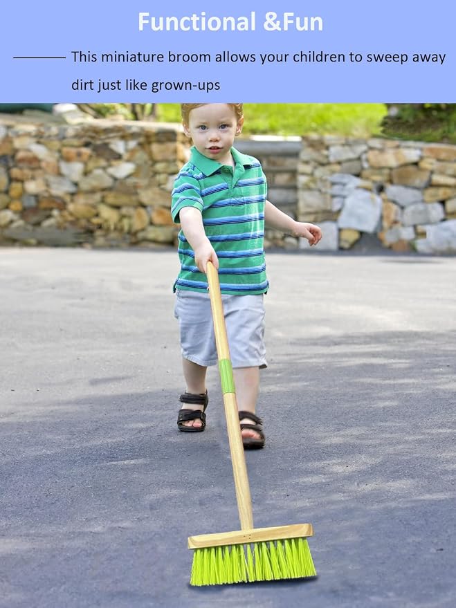 Kids Broom-Wooden Handle Small Broom - Image 2
