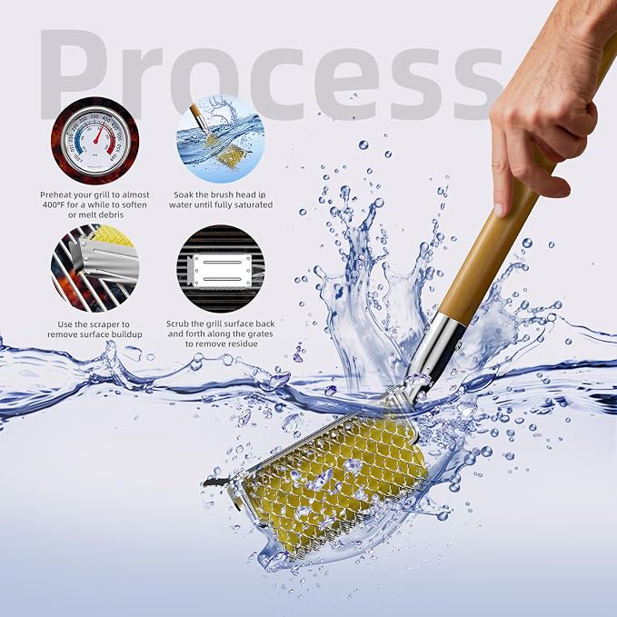 HOUSE AGAIN Grill Brush Bristle Free - Image 5