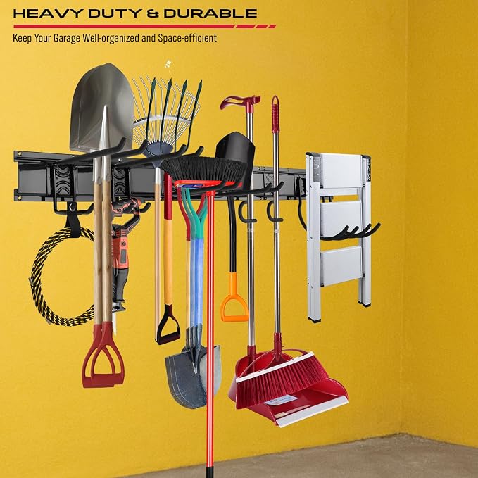 SEDY 48" Heavy Duty Garage Wall Organizer, Wall Mount Tool Storage Rack - Image 7
