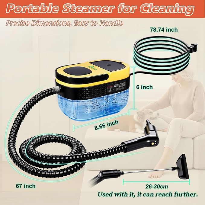 Handheld Steam Cleaner, 10s Fast Heating Steamer - Image 5