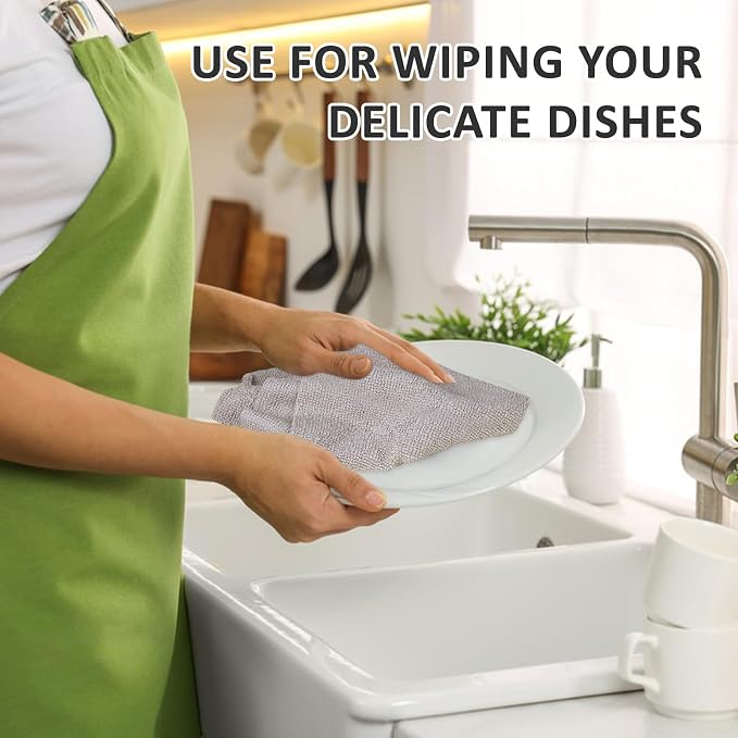 YoulerTex Reusable Cleaning Cloths Microfiber Towel: 50 Pack Washable Tear Away - Image 4