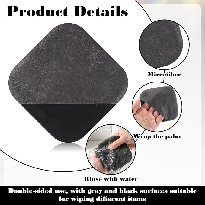 Car Screen Cleaner, Microfiber Auto Screen Cleaning Pad, Square Microfiber - Image 3