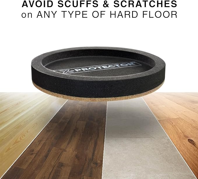 Felt Furniture Sliders for Hardwood Floors X-PROTECTOR 4 PCS 4 3/4” - Image 3