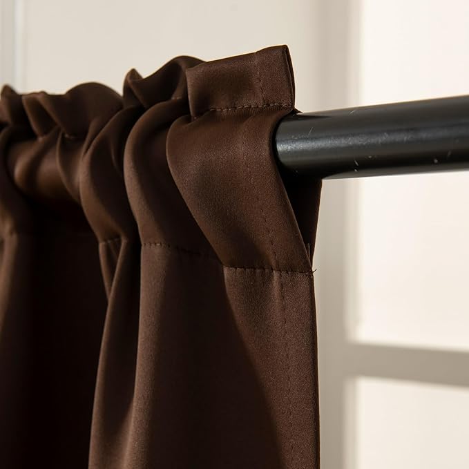 Pickluc Blackout Curtains 45 Inches Long 2 Panels, Room Darkening Tiers - Image 4