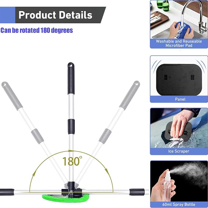 desin Windshield Cleaning Tool, Car Window Cleaner Windshield Cleaner - Image 4