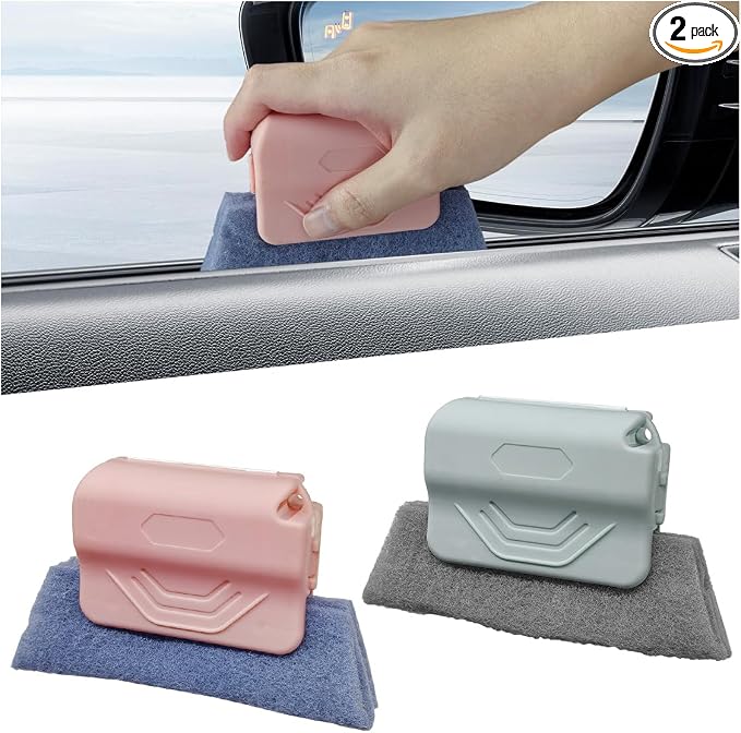 2PCS Magic Window Track Cleaner, Window Groove Cleaning Brush Tools Set by Unknown