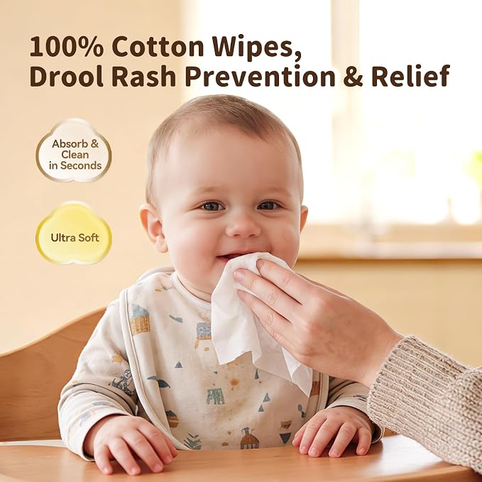 Winner 100% Cotton Dry Wipes, USDA Certified Baby Wipes, Soft & Gentle - Image 3