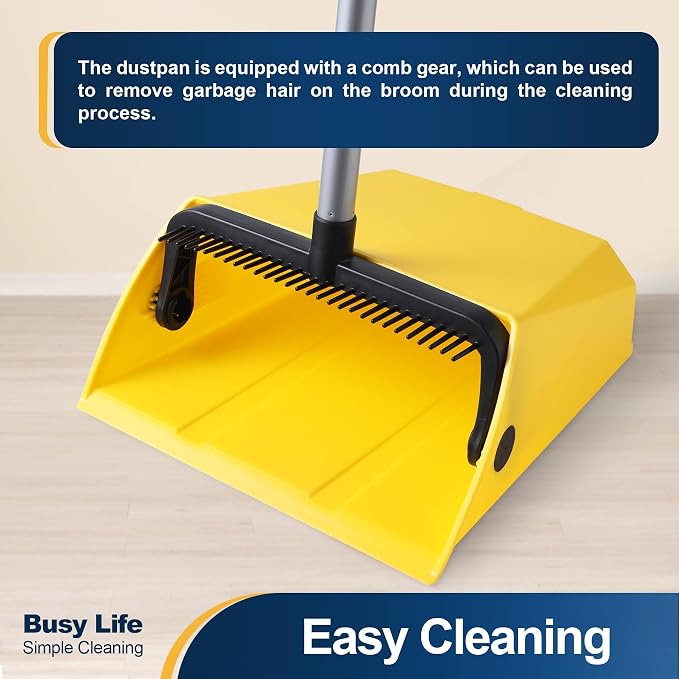 Yocada Commercial Dustpan with Comb Outdoor Indoor - Image 2