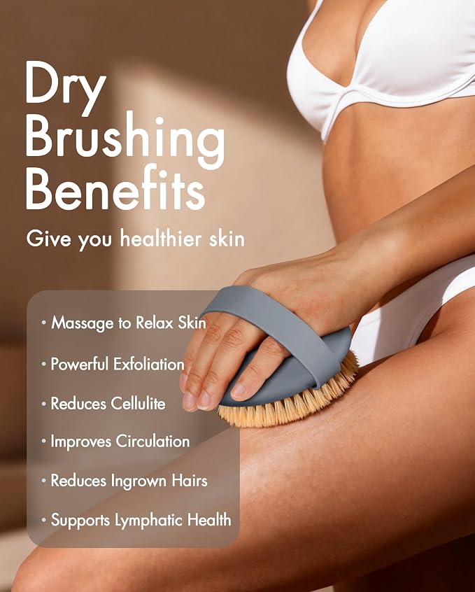 Dry Brushing Body Brush for Massage - Image 2