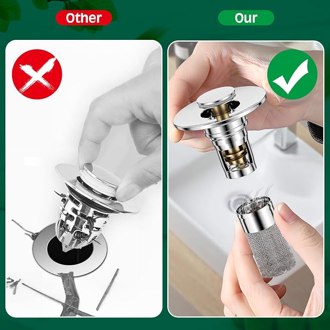 3 in 1 Sink Drain Strainer - Image 2