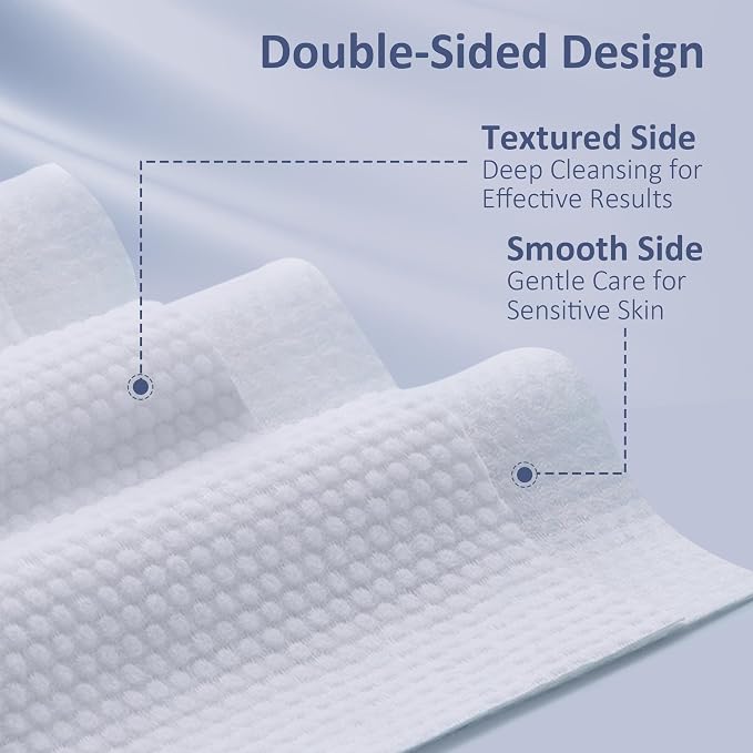 Ourmed Life Face Towels, Disposable Biodegradable Clean Facial Towels - Image 5