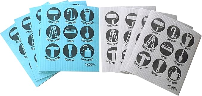 Skoy Cloth, for Kitchen and Household Use, Plastic-Free by Skoy