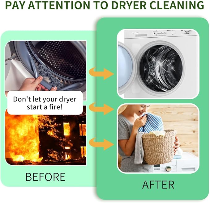 Dryer Lint Brush Vent Cleaner 30 inch Refrigerator Coil Cleaning Brushes - Image 7