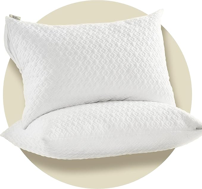 CoolShields Pillow Protector (4 Pack) King – Waterproof Zippered Pillow Covers, Hypoallergenic, Premium Pillowcase Encasement for Better Sleep