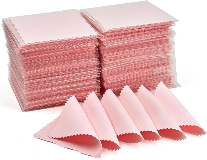 250PCS Jewelry Cleaning Cloth, Professional Polishing Cloth Individually Wrapped by PINGMIC