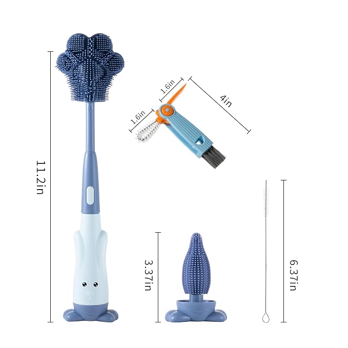 Chemimoso Cup Cleaning Brush, Silicone Baby Bottle Brush - Image 6