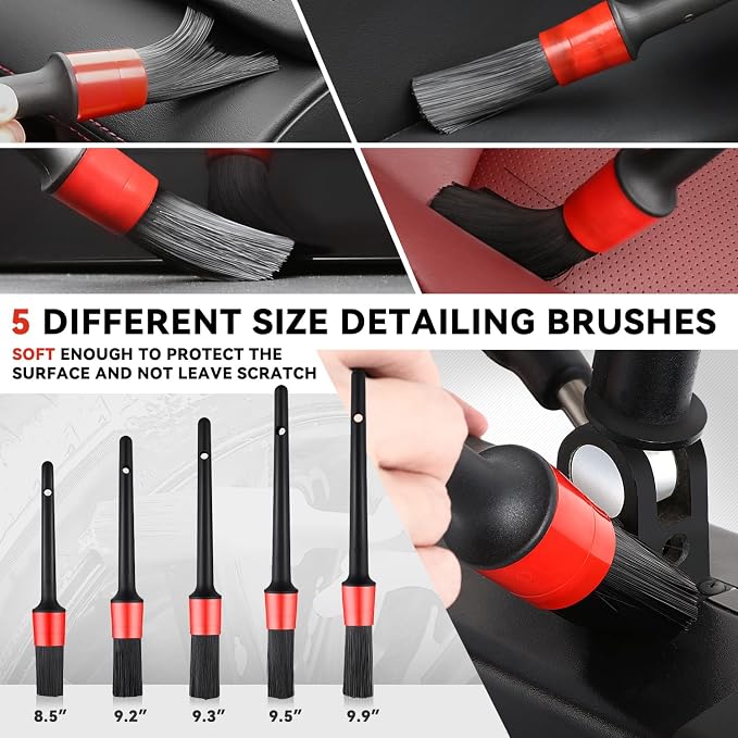 Auto Dynasty 19 Pieces Car Detailing Kit Wash Cleaning Tool Kit and Detailing - Image 4