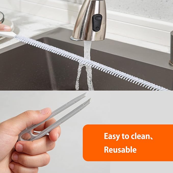 Upgraded Sink Drain Overflow Cleaning Brush, 23.6" Sewer Drain Brush, Bendable - Image 6
