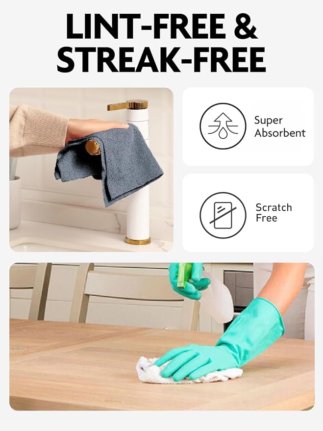 Fantasticlean Microfiber Cleaning Cloth Roll -150 Pack, Tear Away Microfiber - Image 6