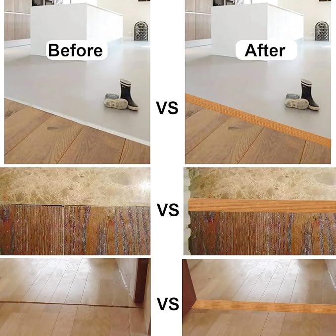 Floor/Door Flat Transition Strip & Self Adhesive Floor Vinyl Floor Edge Trim - Image 5