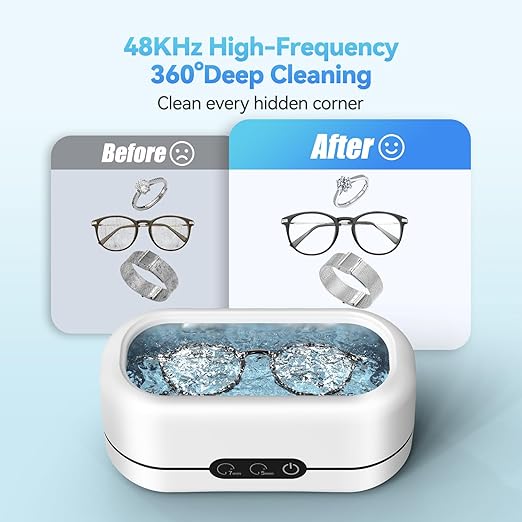 Ultrasonic Jewelry Cleaner, 48KHz Ultrasonic Cleaner Machine - Image 2