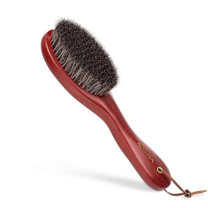 VASSON Clothes Brush, Pure Horse Bristle Garment Brush Removes Lint, Pet Hair by VASSON