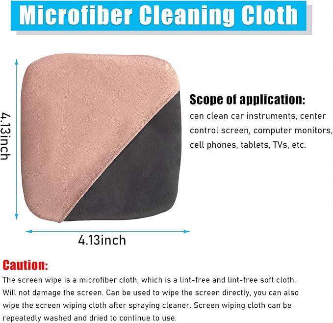 Car Screen Cleaner, Microfiber Auto Screen Cleaning Pad, Foldable Touch Screen - Image 2
