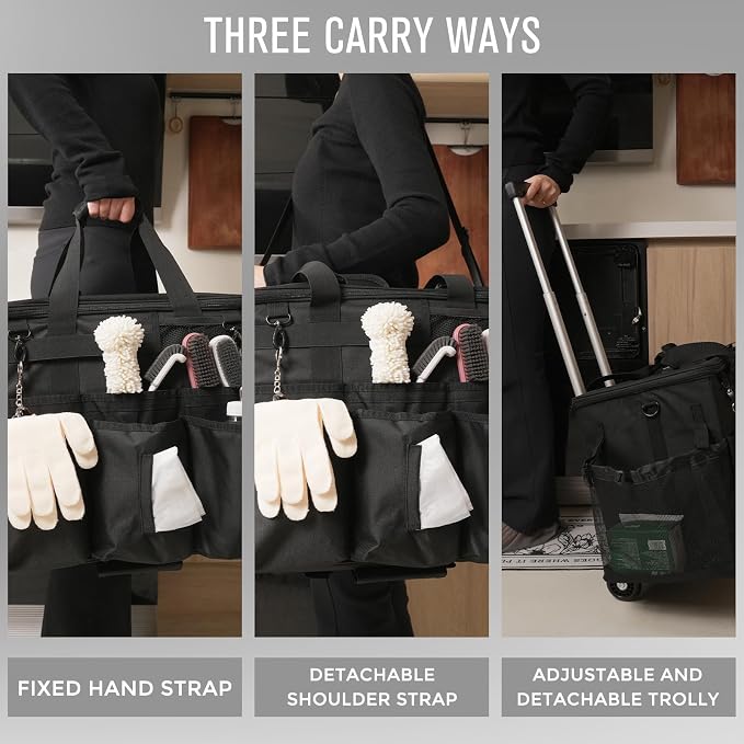 Rolling Cleaning Caddy Bag - Image 6