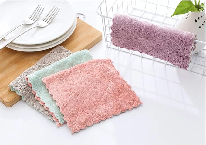 kimteny 12 Pack Kitchen Cloth Dish Towels, Premium Dishcloths, Super Absorbent - Image 6