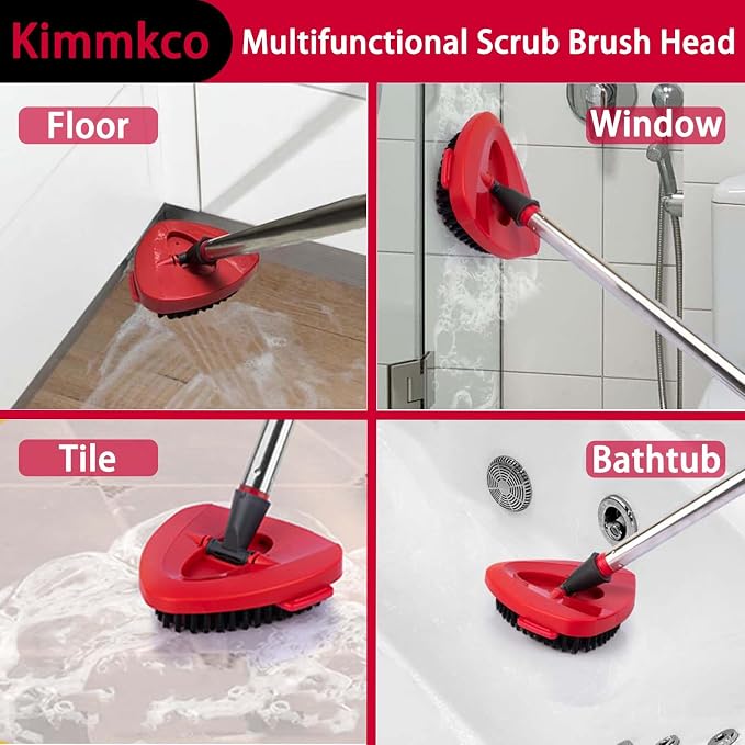 Spin Mop Replace Head Base Scrub Brush Mop Head Compatible - Image 6