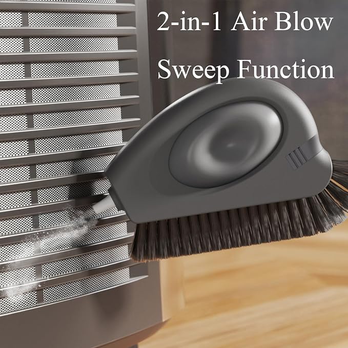 2 Pack Window Track Cleaning Brush – 3-in-1 Air-Blast Scrub Brush - Image 4