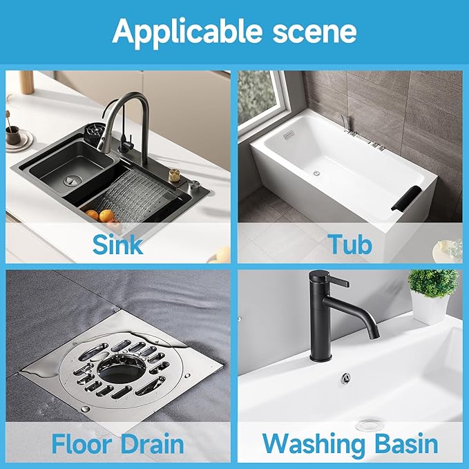 VIVIDLY 50 Pack Disposable Shower Drain Cover Hair Catcher Shower Drain Mesh - Image 5