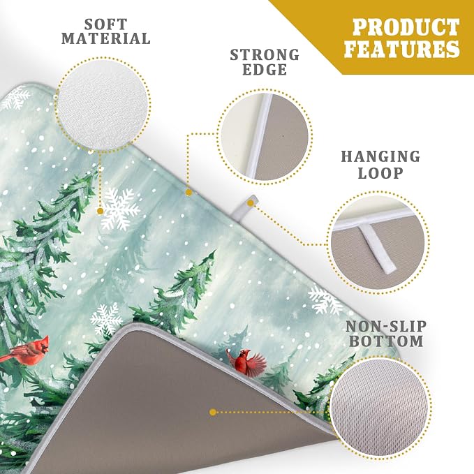 Winter Pines Tree Dish Drying Mats - Image 4